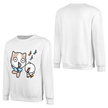 Front Patterned Long Sleeve TopClassic Fit Double-Stitched