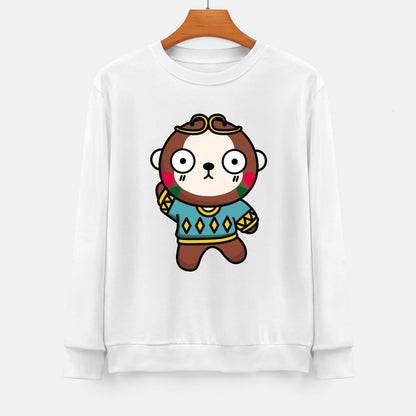 Front Patterned Long Sleeve TopStreetLine Neutral