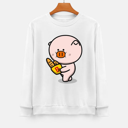 Front Patterned Long Sleeve Top Modern