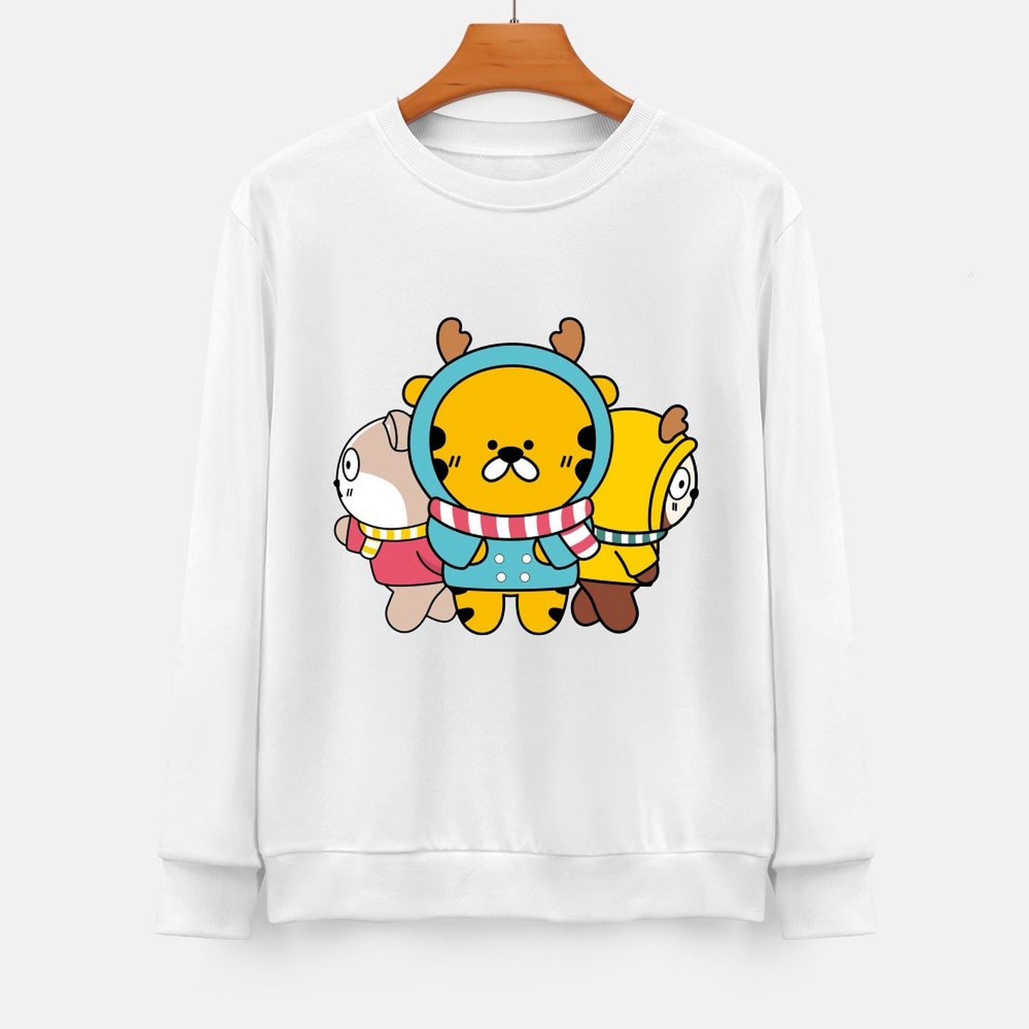 Front Patterned Long Sleeve TopEssentialFit Printed