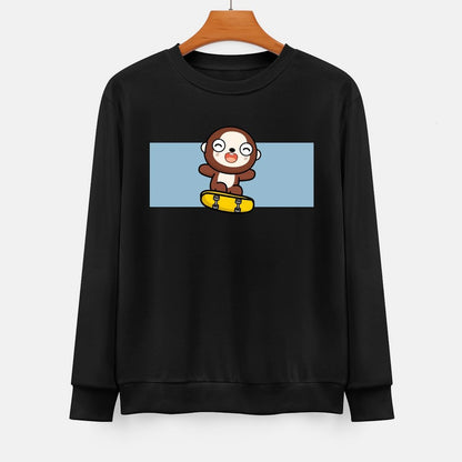  Front Patterned Long Sleeve TopEasy-Care Natural