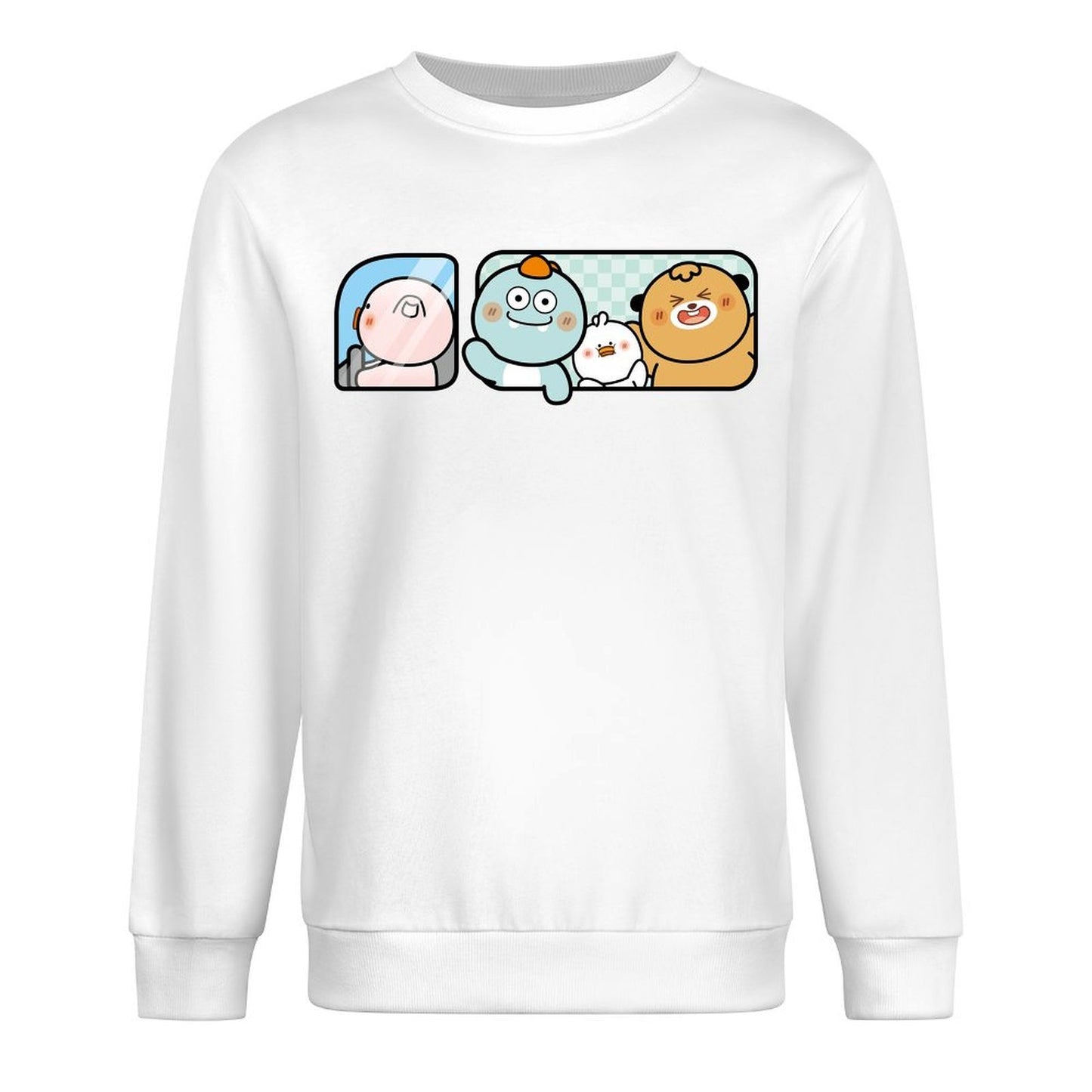 Front Patterned Long Sleeve TopStreet EverydayTee