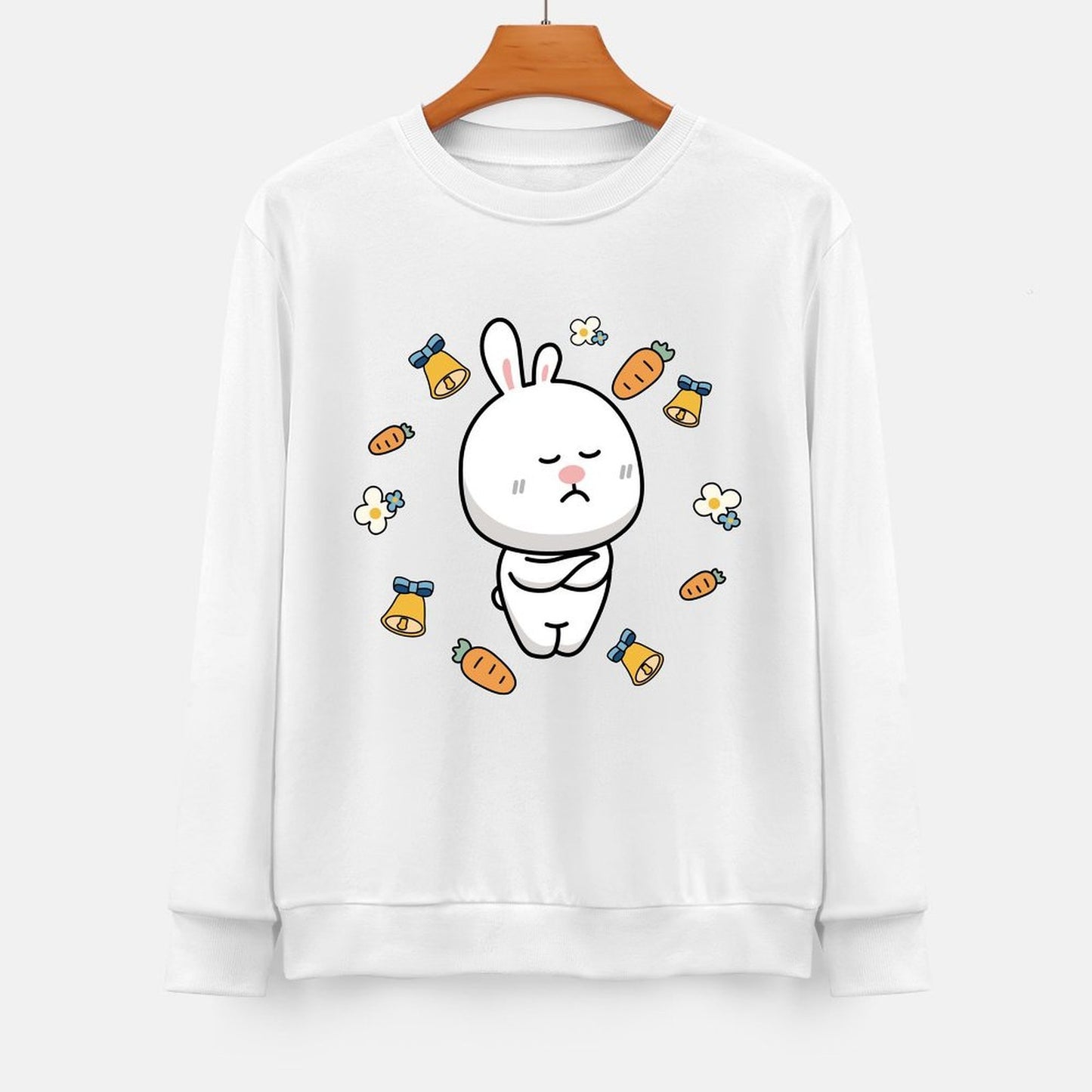 Front Patterned Long Sleeve TopVintage CleanCut