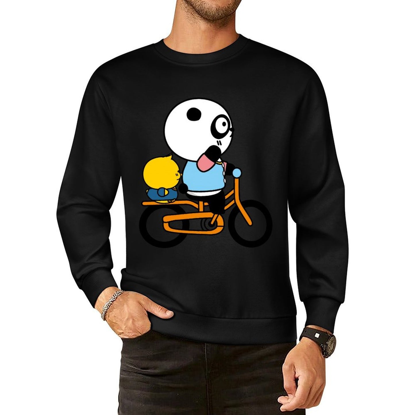 Front Patterned Long Sleeve TopMoisture-Wicking Wrinkle-Free