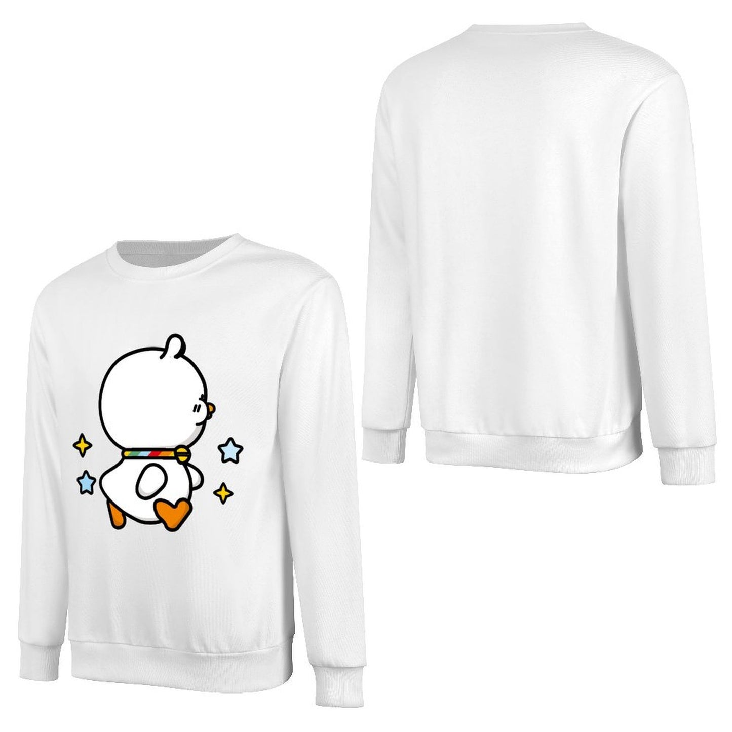 Front Patterned Long Sleeve TopCrisp Print Printed