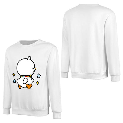 Front Patterned Long Sleeve TopCrisp Print Printed