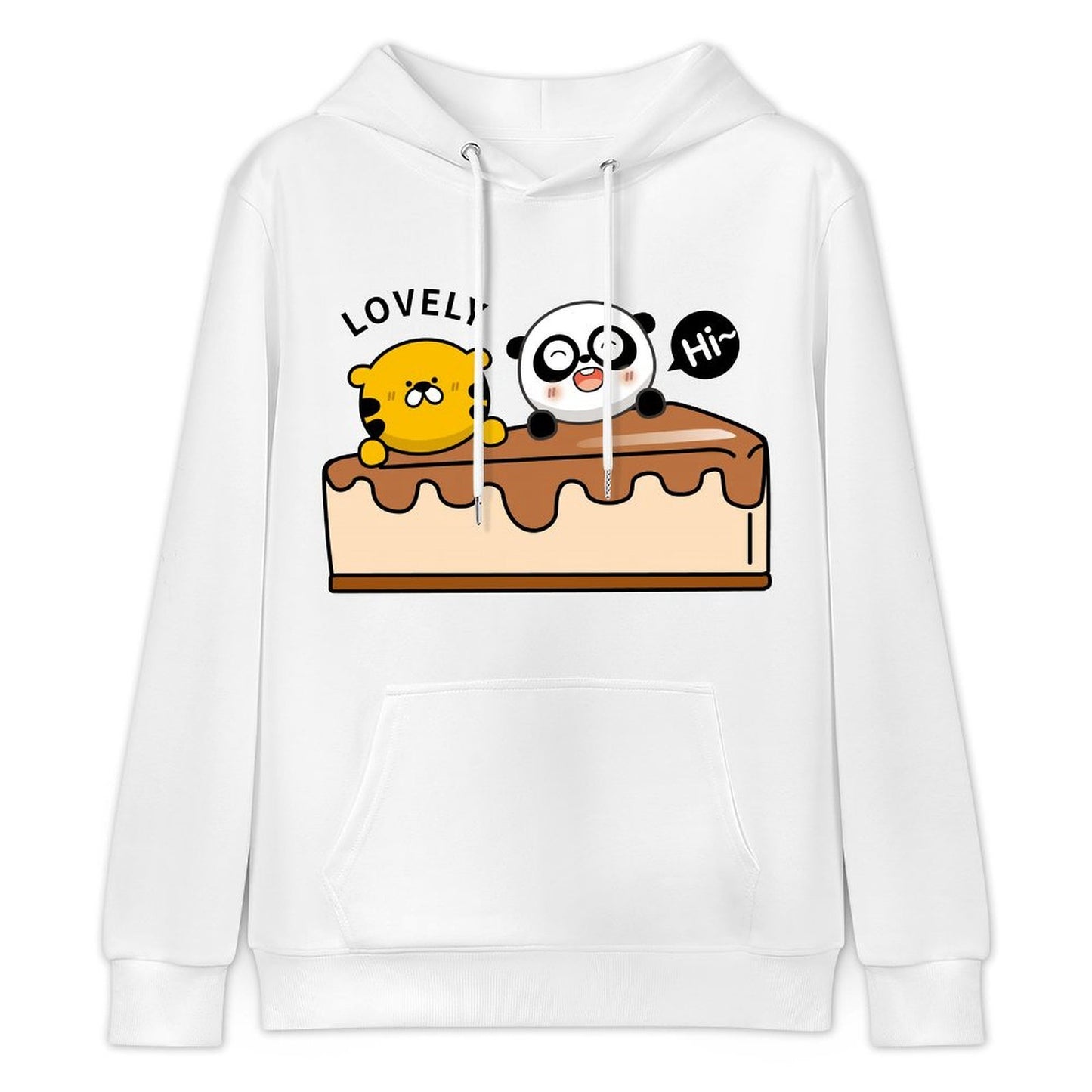 Soft-Touch Modern Front Graphic Hoodies