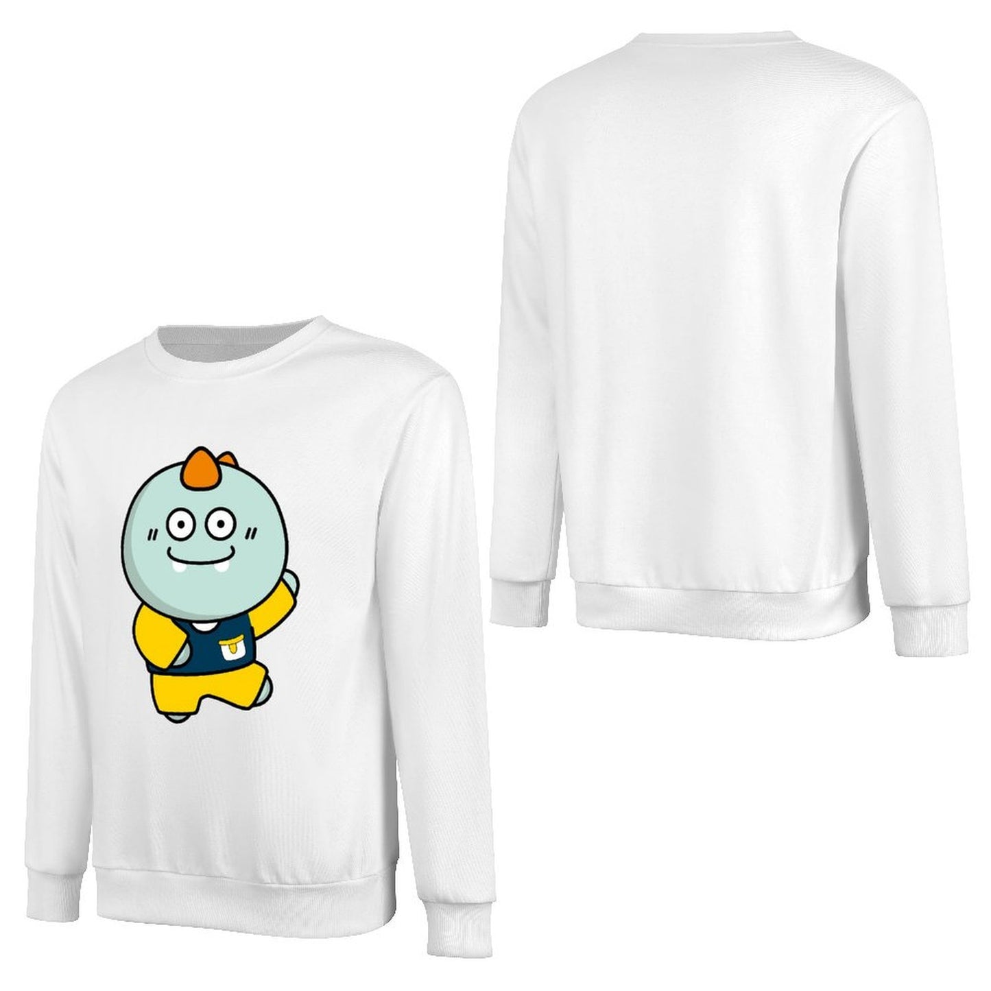 Front Patterned Long Sleeve TopVintage SoftLine