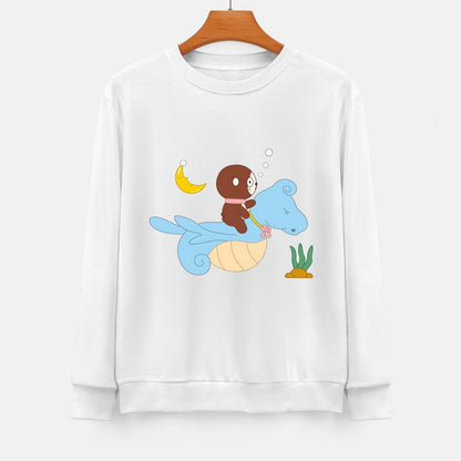 Front Patterned Long Sleeve TopClassicLine EverydayComfort