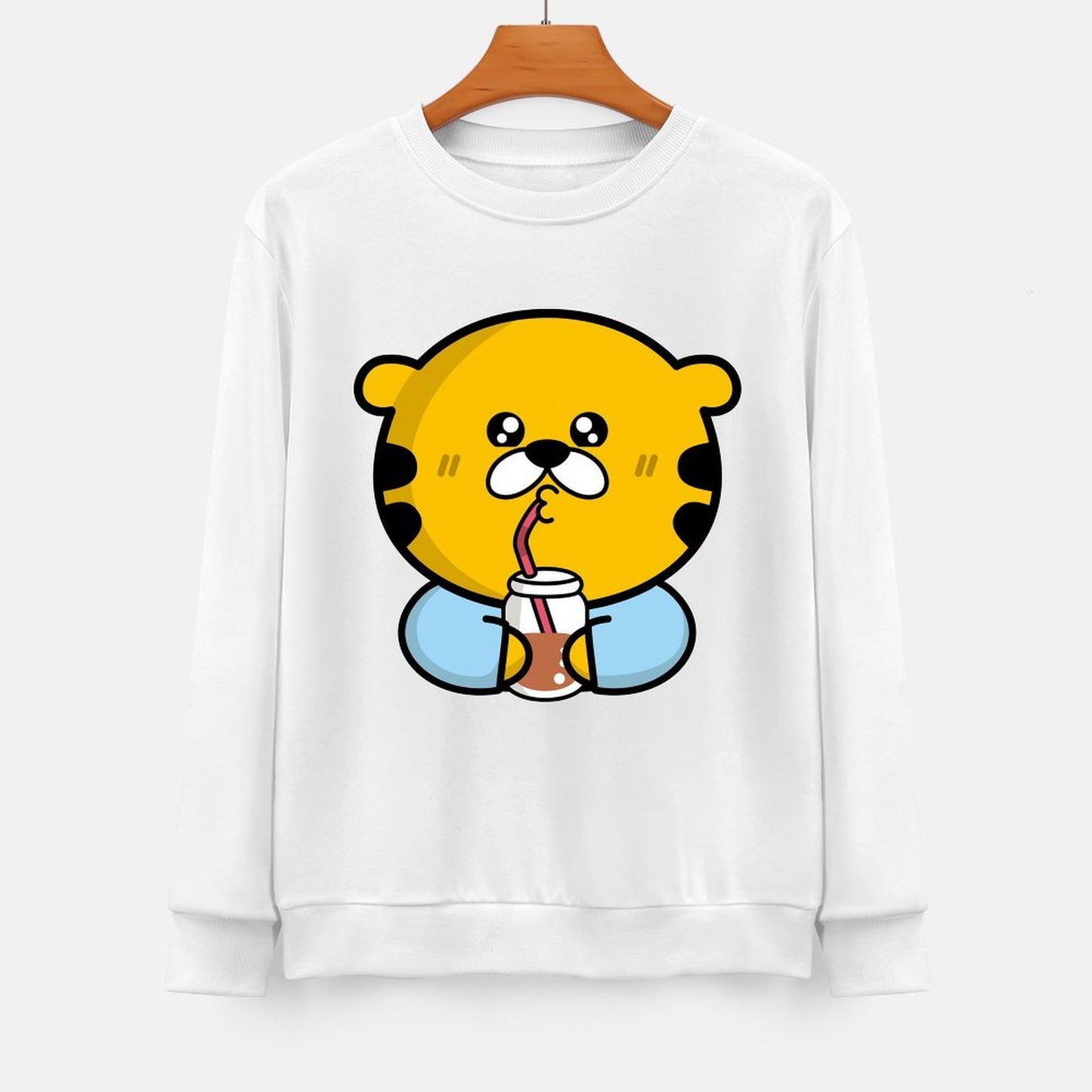 Front Patterned Long Sleeve TopModernFit Signature