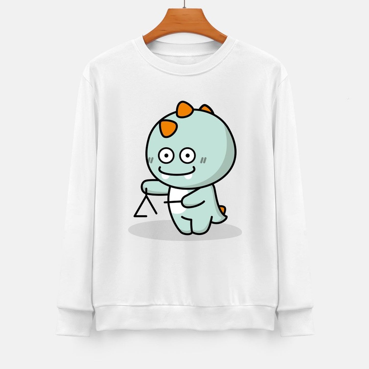 Front Patterned Long Sleeve TopEco-Conscious Fade-Resistant