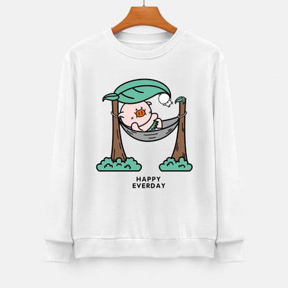 Front Patterned Long Sleeve TopEverydayComfort CityStyle