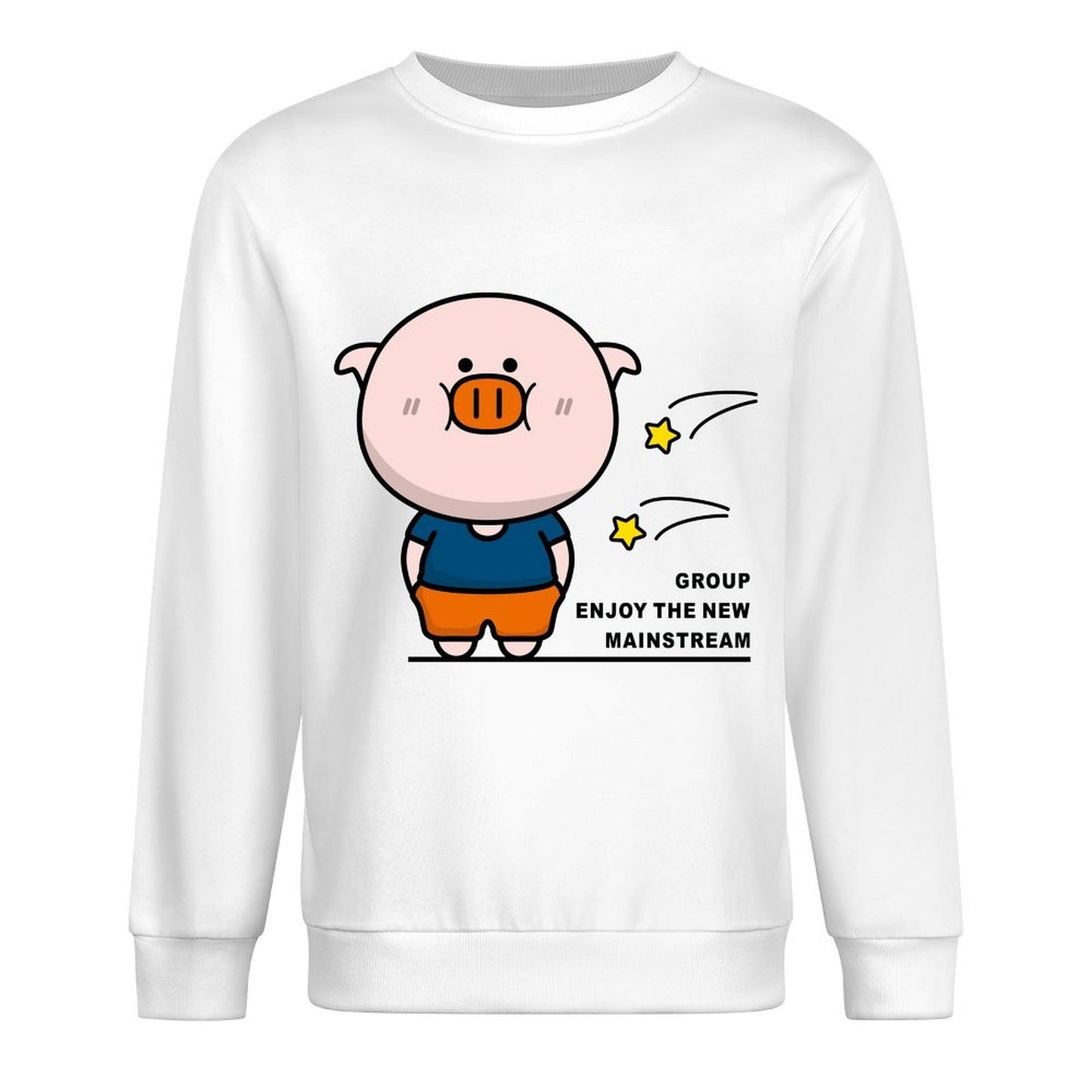 Front Patterned Long Sleeve TopSimpleFit Minimalist