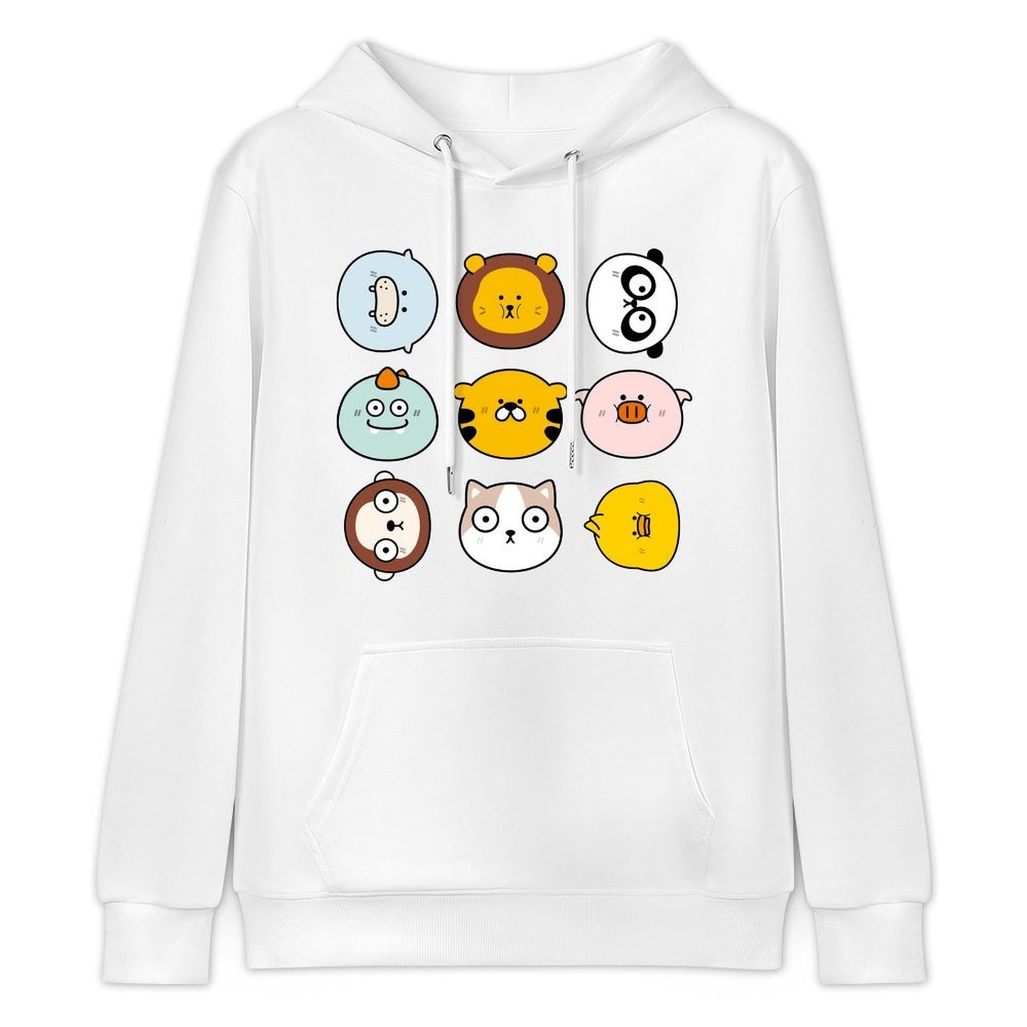 Front Graphic HoodiesBatch-Printed Plain