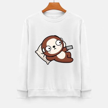 Front Patterned Long Sleeve TopSimple Tear-Resistant