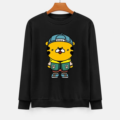  Front Patterned Long Sleeve TopBatch-Printed Heavyweight