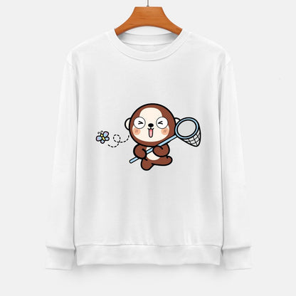 Front Patterned Long Sleeve TopSmoothWear Modern