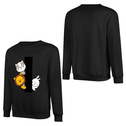 Front Patterned Long Sleeve TopHeavyweight Timeless