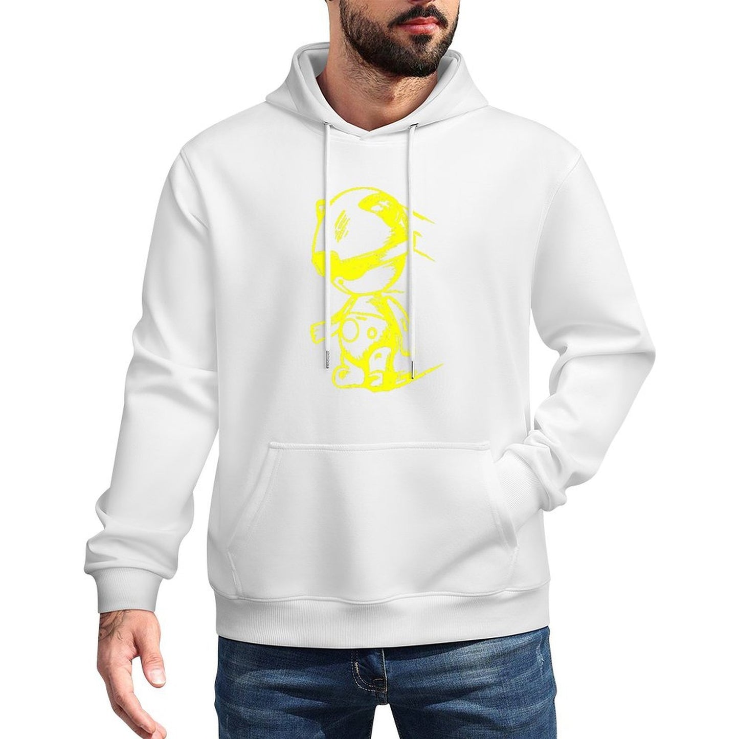 IPIB 250g Hooded Pocket Sweatshirt Front GraphicMen's Hooded  Sweatshirt6000053-4