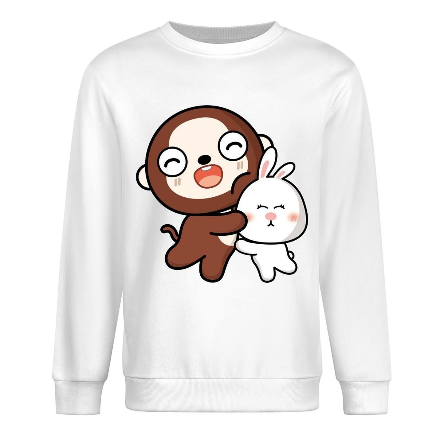 Front Patterned Long Sleeve TopRetro EssentialFit