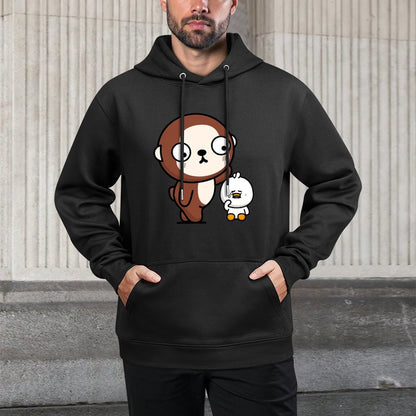 Printed Colorfast Front Graphic Hoodies