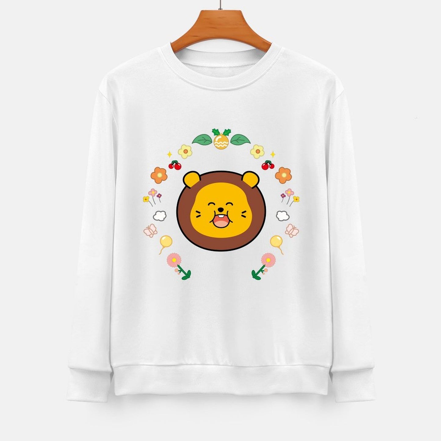 Front Patterned Long Sleeve TopSport ActiveWear