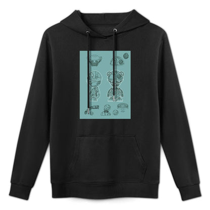 IPIB 250g Hooded Pocket Sweatshirt Front GraphicMen's Hooded  Sweatshirt6000008-4