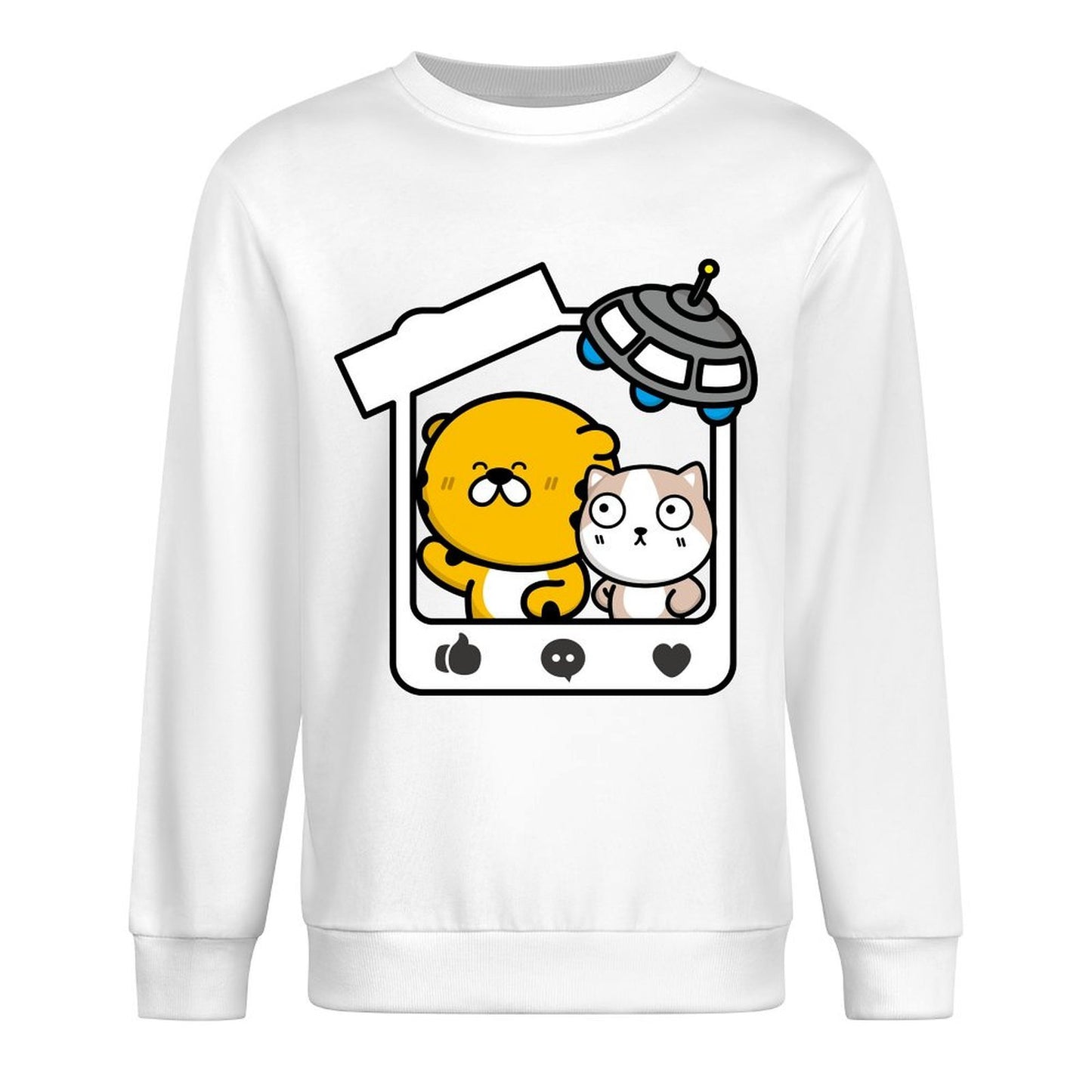 Front Patterned Long Sleeve TopStrong Clean