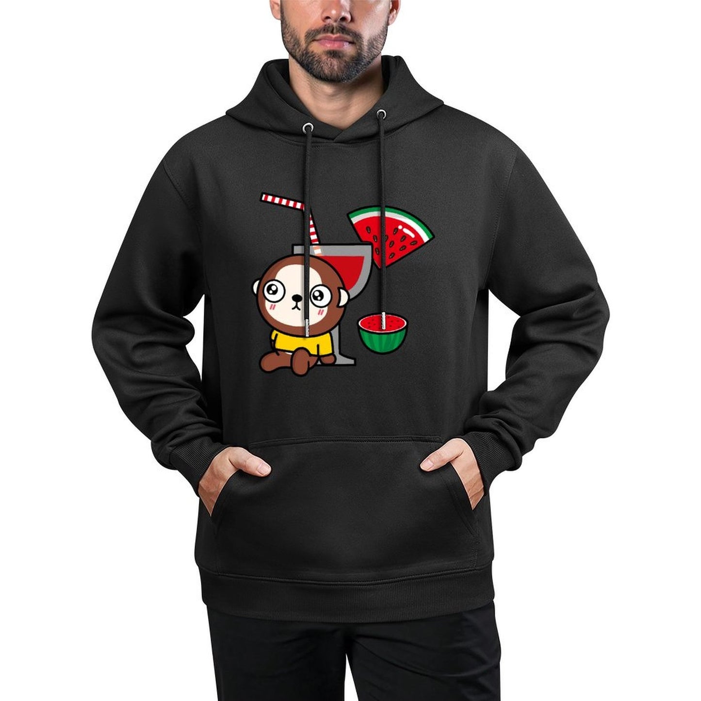 Premium Finish Neat Front Graphic Hoodies