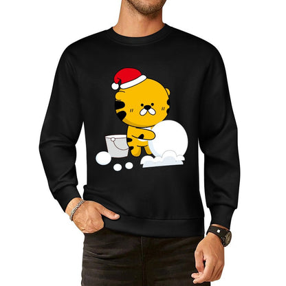 Front Patterned Long Sleeve TopOversized Sleek