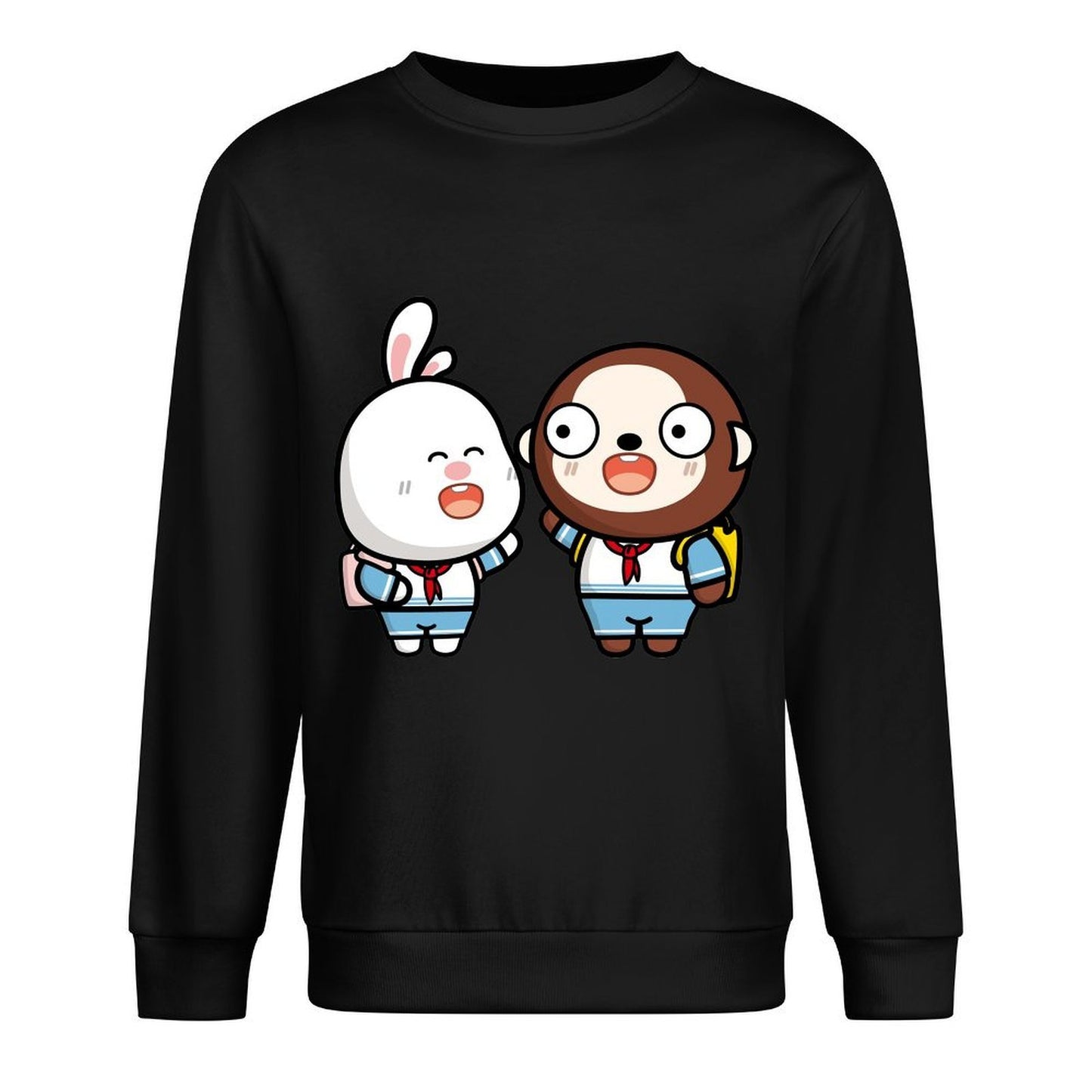 Front Patterned Long Sleeve TopSlim Fit Design-Your-Own