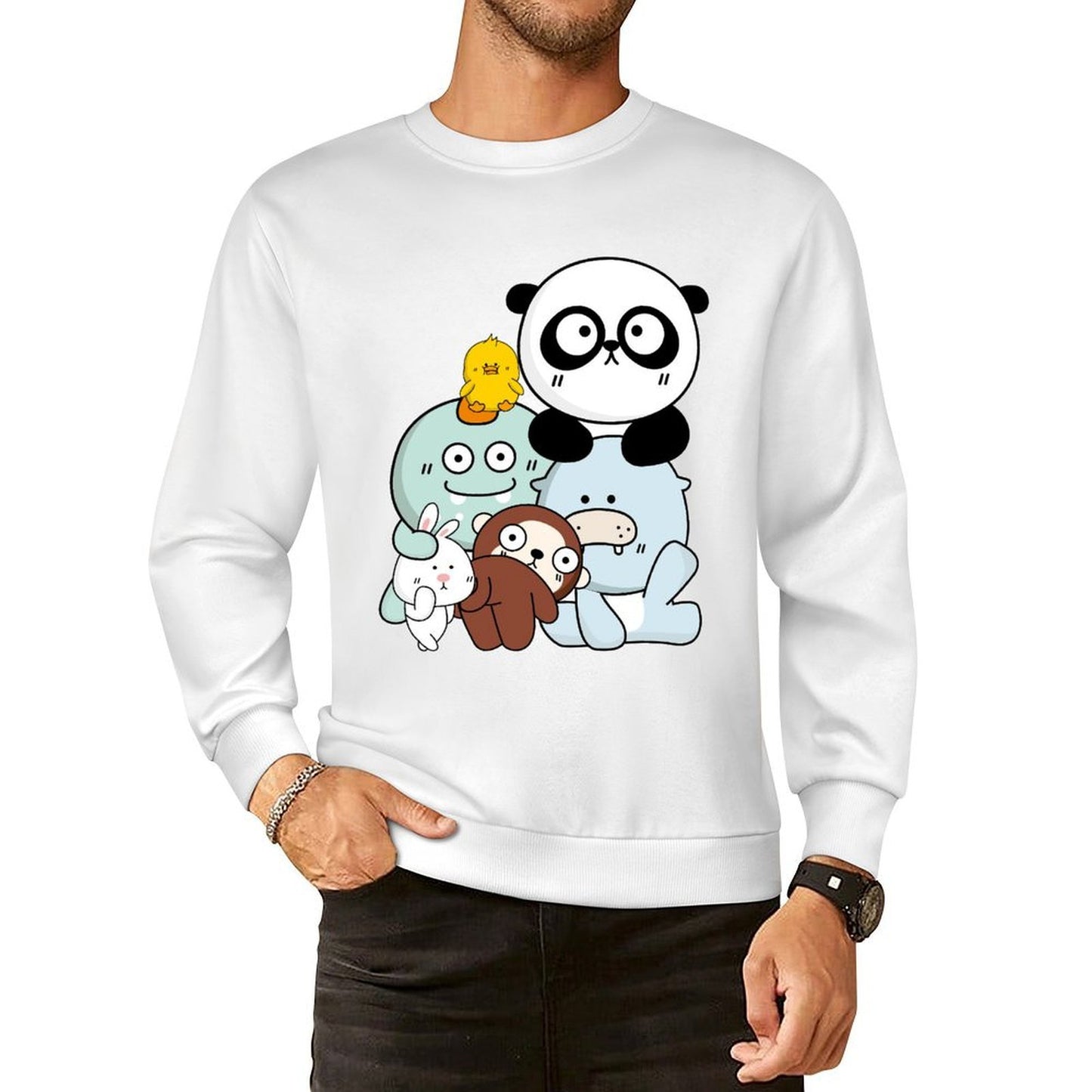 Front Patterned Long Sleeve TopRetro Performance