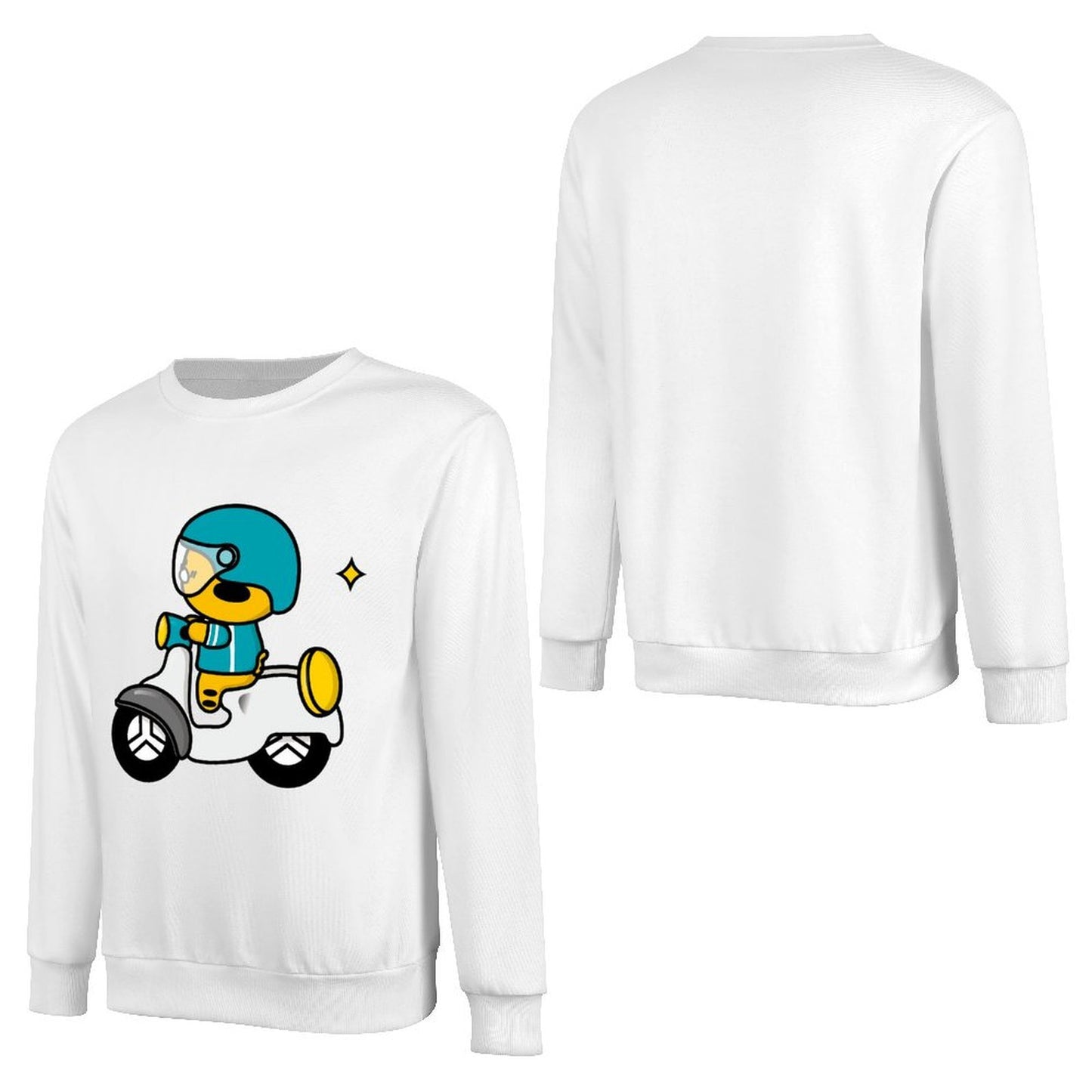 Front Patterned Long Sleeve TopEverydaySeries TimelessComfort