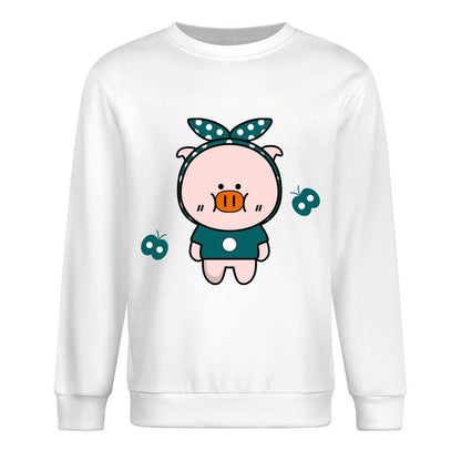 Front Patterned Long Sleeve TopRelaxed Standard