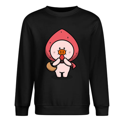 Front Patterned Long Sleeve TopFitted Batch-Printed