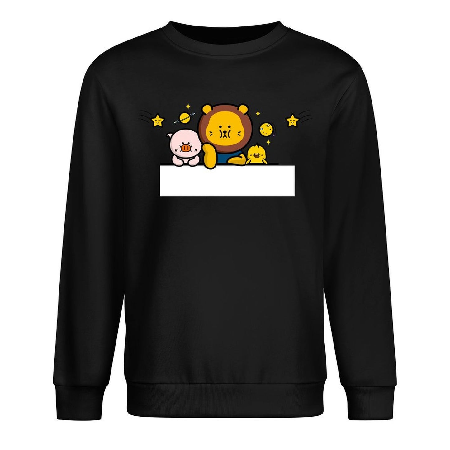 Front Patterned Long Sleeve TopWrinkle-Free Promotional