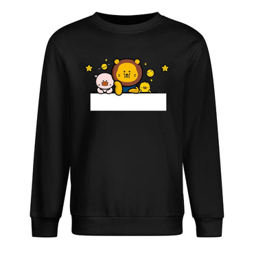 Front Patterned Long Sleeve TopWrinkle-Free Promotional