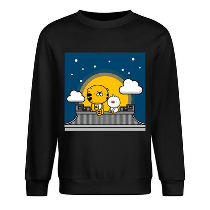 Front Patterned Long Sleeve TopHeavyweight Moisture-Wicking