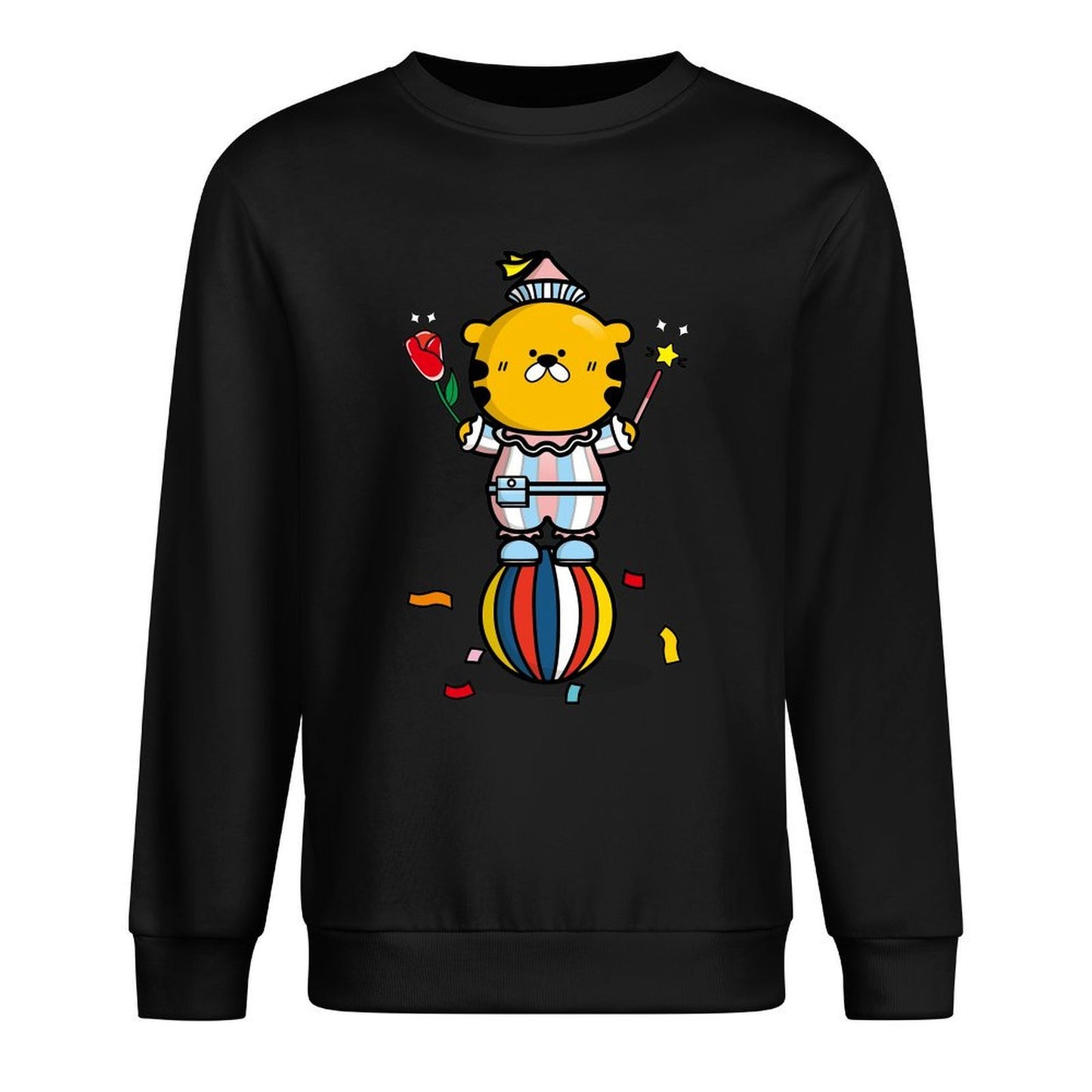 Front Patterned Long Sleeve TopVibrant Colors Recycled