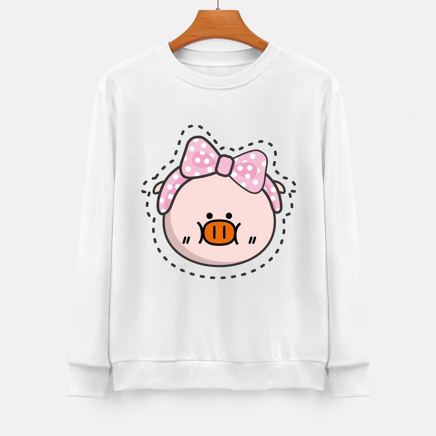 Front Patterned Long Sleeve TopActiveLine