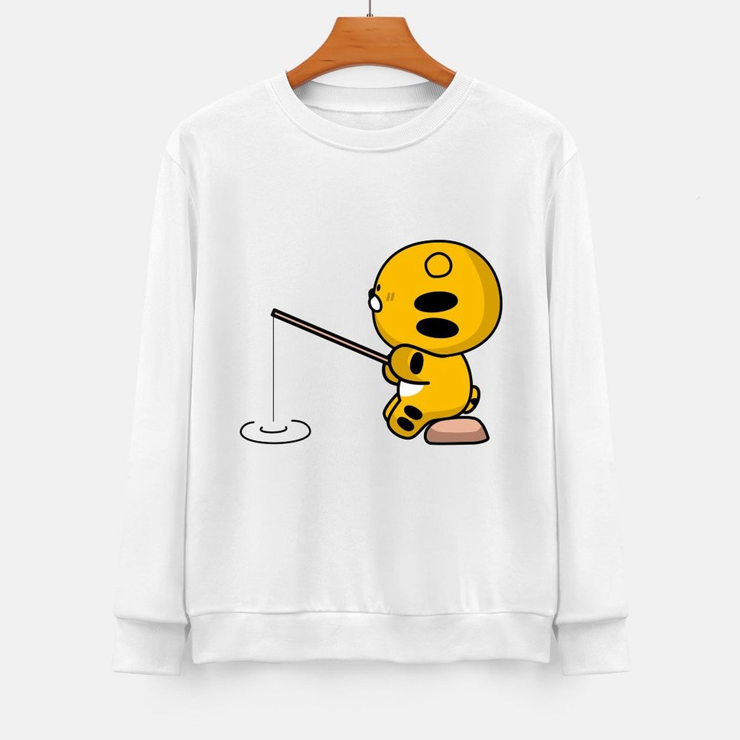 Front Patterned Long Sleeve TopPrinting Timeless