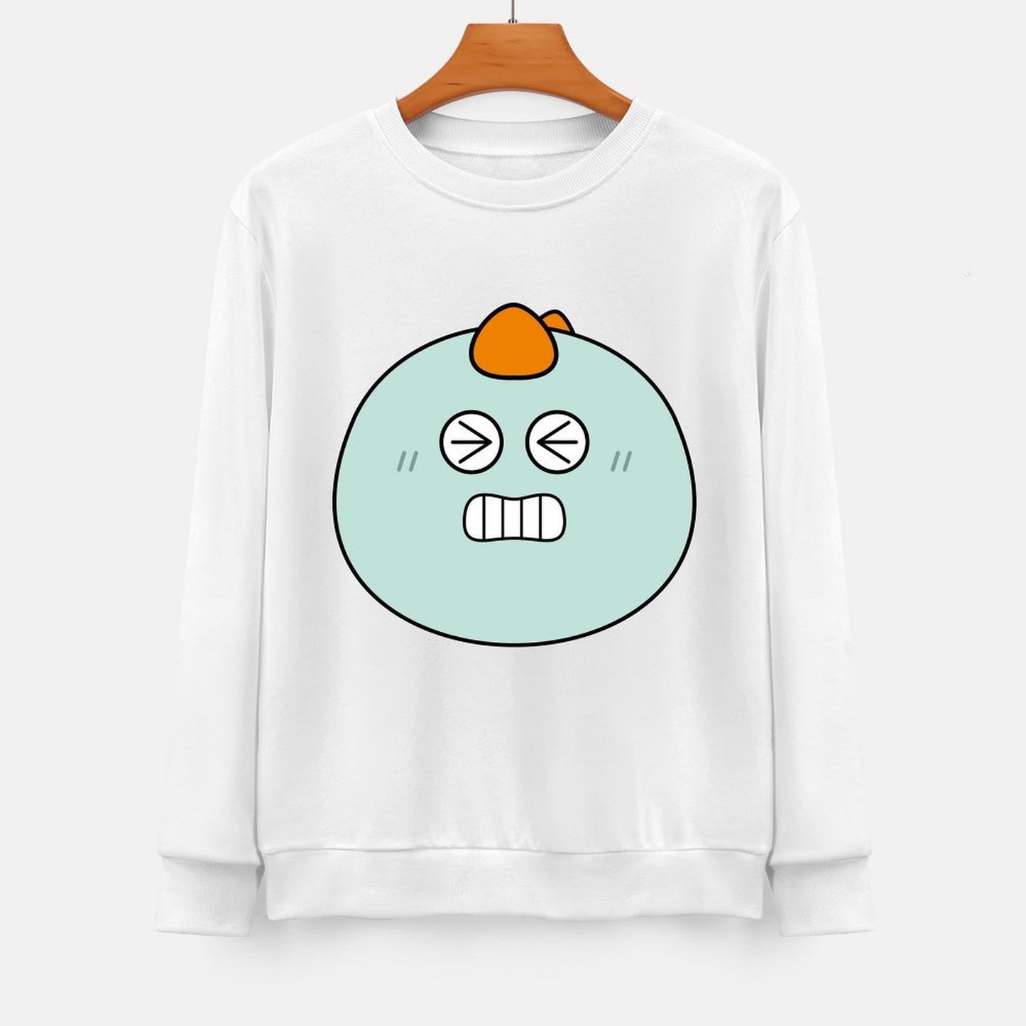 Front Patterned Long Sleeve TopSimple EverydayFit