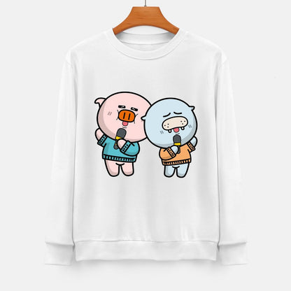 Front Patterned Long Sleeve TopSoftFeel Long Lasting