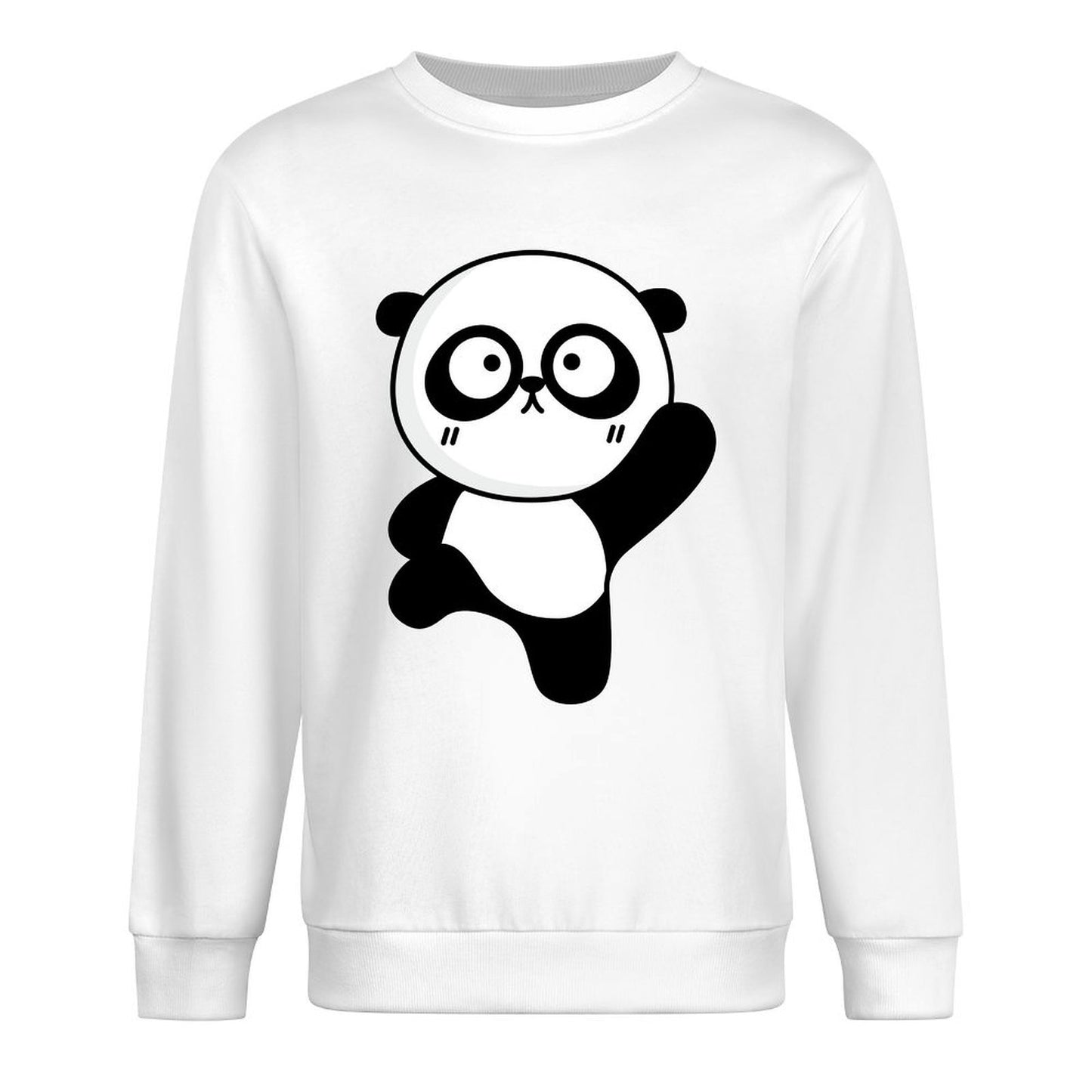 Front Patterned Long Sleeve TopComfort Slim Fit