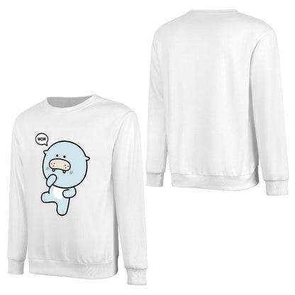 Front Patterned Long Sleeve TopDouble-Stitched SimpleFit