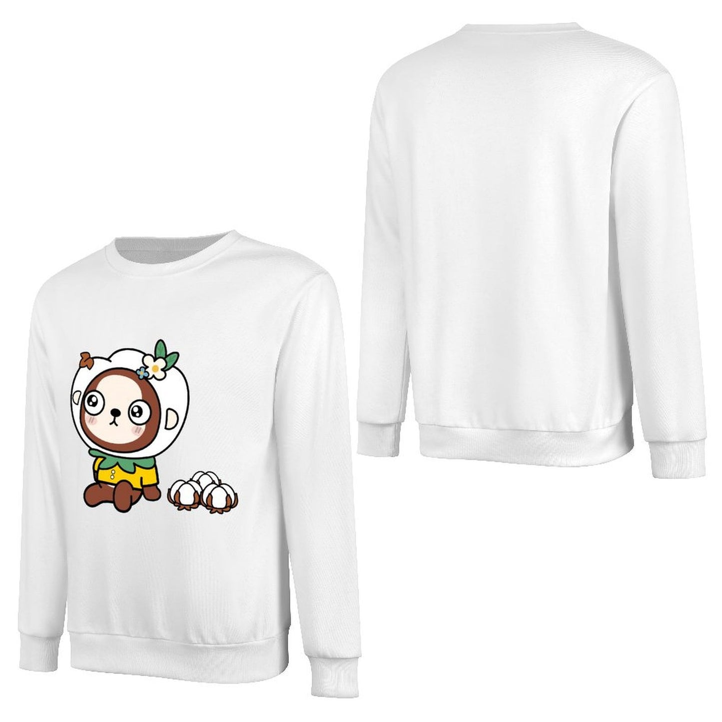 Front Patterned Long Sleeve TopComfortFit BasicSeries