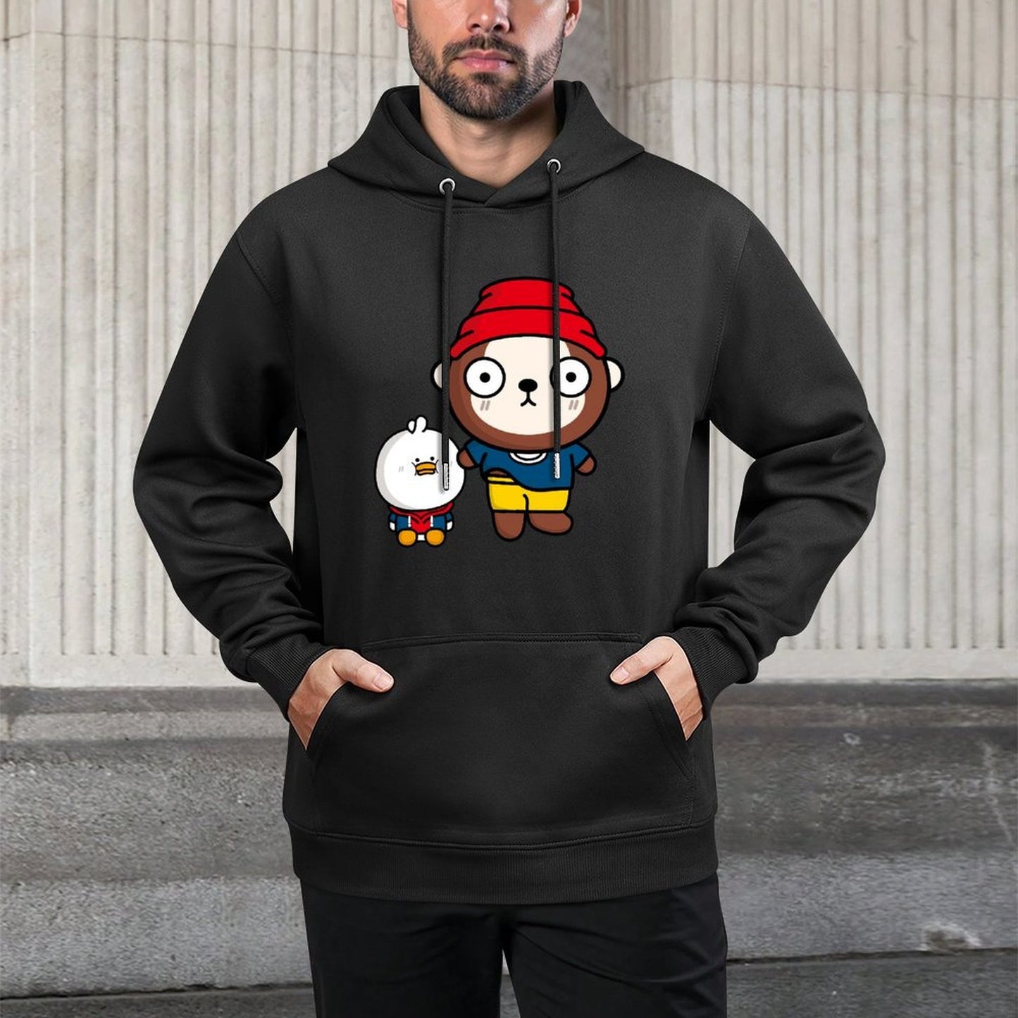 TimelessStyle Smooth Front Graphic Hoodies