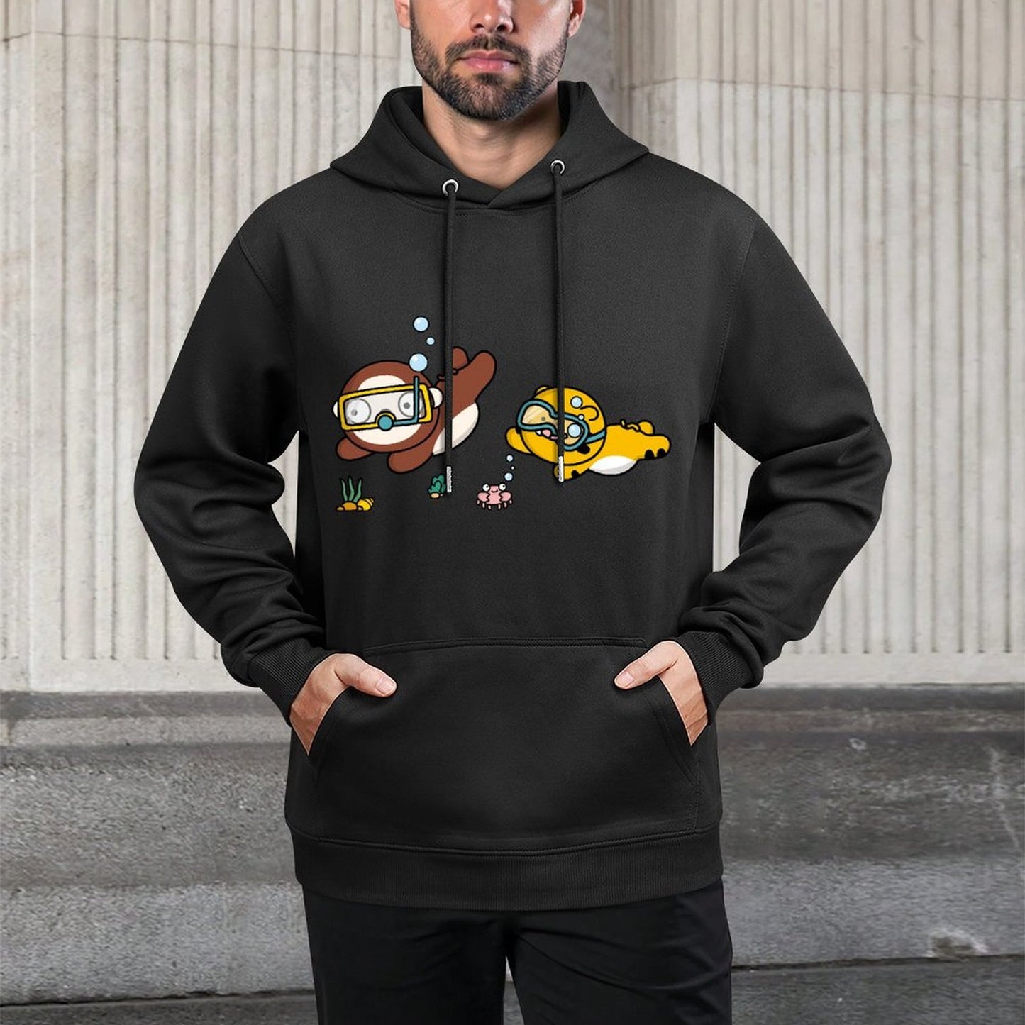 Soft-Touch YearRound Front Graphic Hoodies