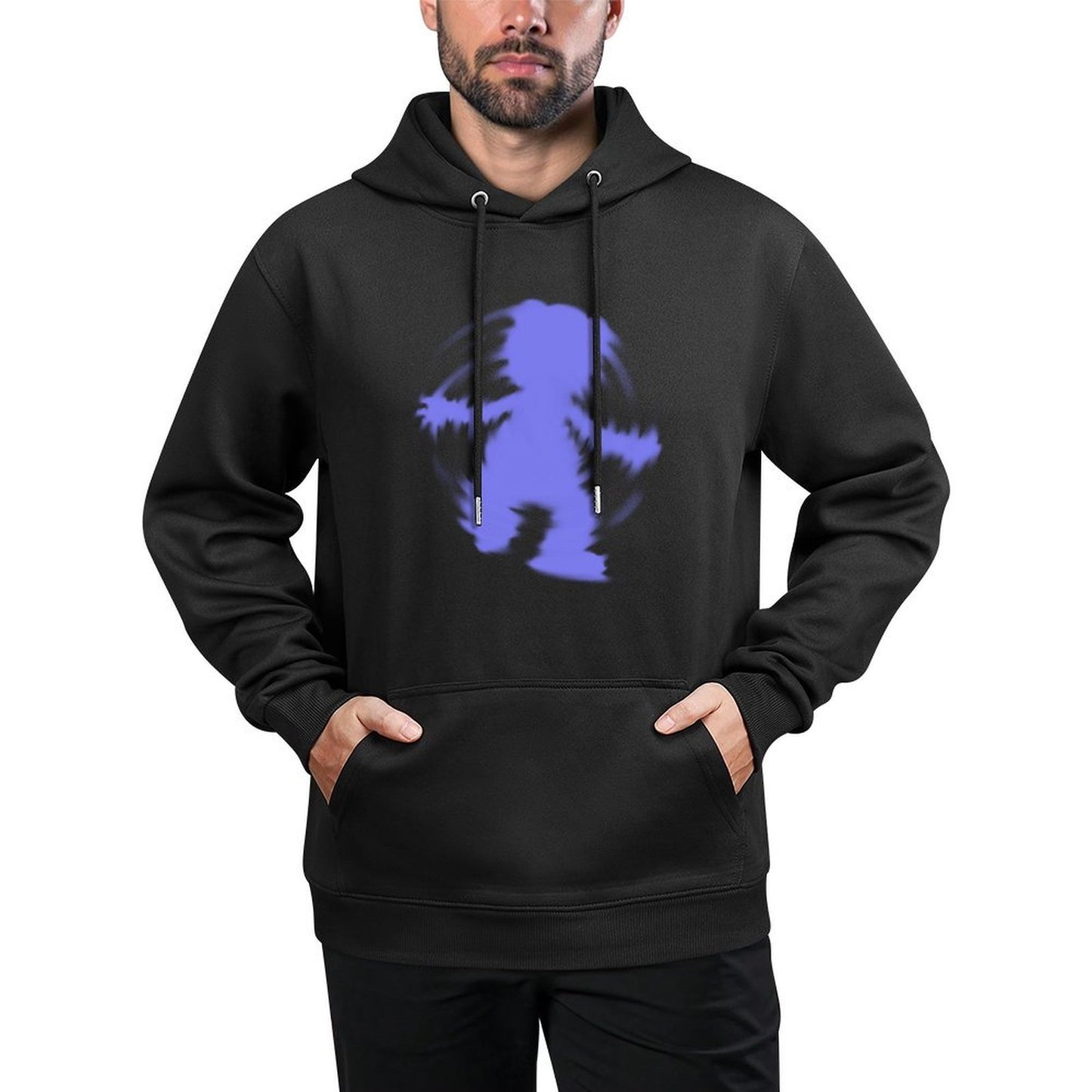 IPIB 250g Hooded Pocket Sweatshirt Front GraphicMen's Hooded  Sweatshirt6000005-4