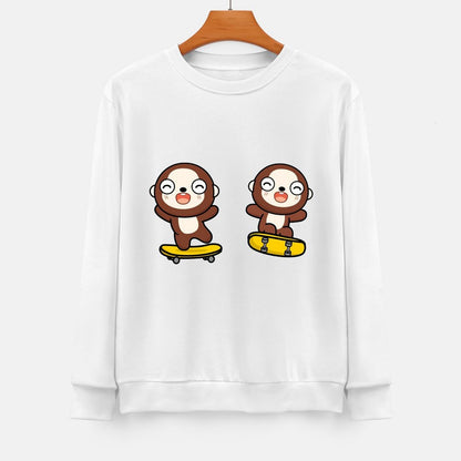 Front Patterned Long Sleeve TopPromotional Colorfast